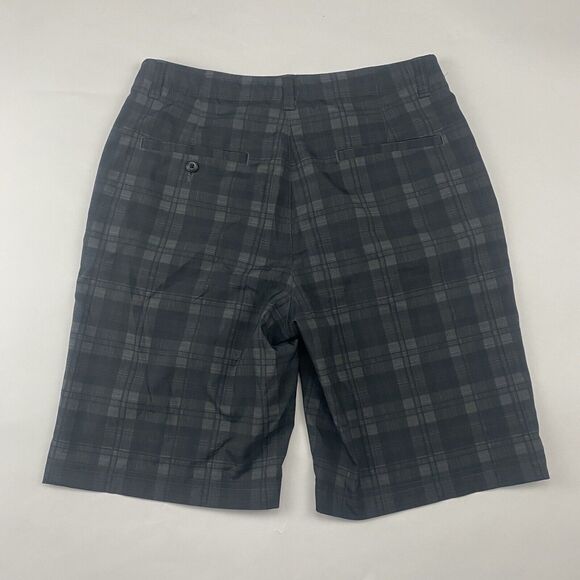Ben Hogan Performance Golf Shorts Gray Plaid Size 32 100% Polyester 10” Inseam - Picture 6 of 7